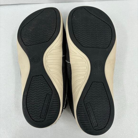 Gecko Man Loafers Women's Size 10.5 Gray Woven Canvas Slip On Arch Support - Picture 9 of 11